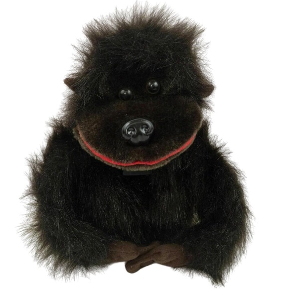 Chimp Monkey Hand Puppet Soft Plush Toy Doll Stuffed Animal Story Telling - Picture 4 of 11